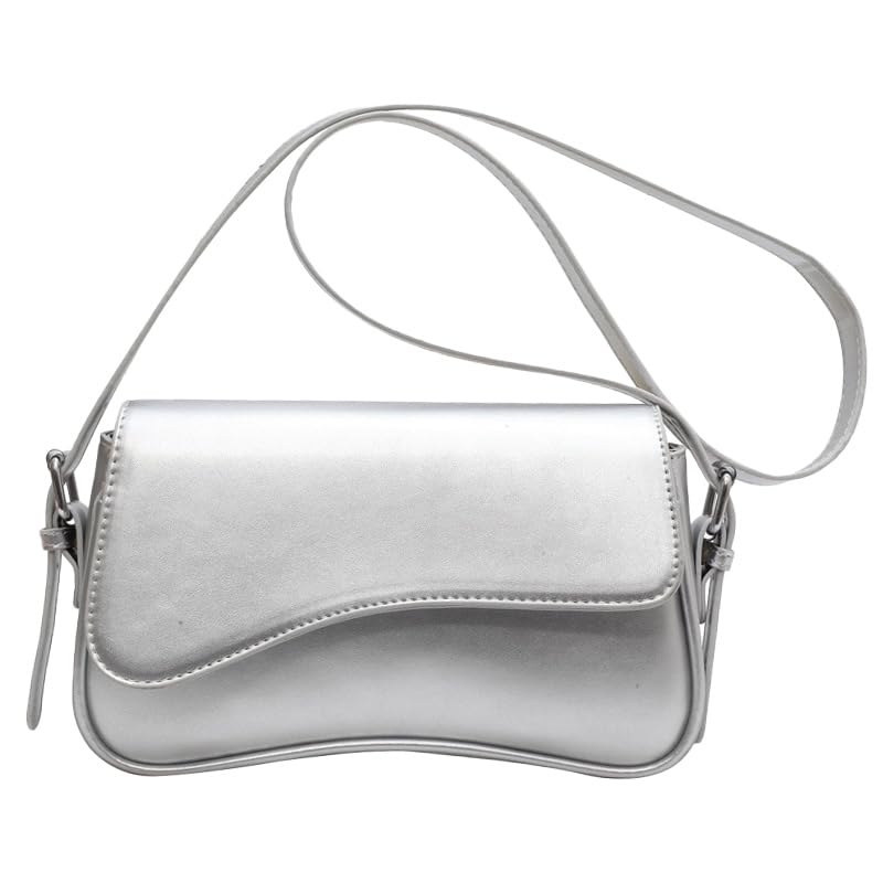 Image of Shoulder Bag for Women Retro Vegan Leather Tote Handbag Underarm Bag Trendy Purse Crossbody Bag With Zipper 2025