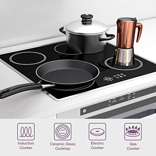bonVIVO Intenca Stovetop Espresso Maker - Luxurious Italian Coffee Machine Maker, Stainless Steel Espresso Maker Full Bodied Coffee, Espresso Pot For 3-4 Cups, 6.8 oz Moka Pot Copper Chrome Finish