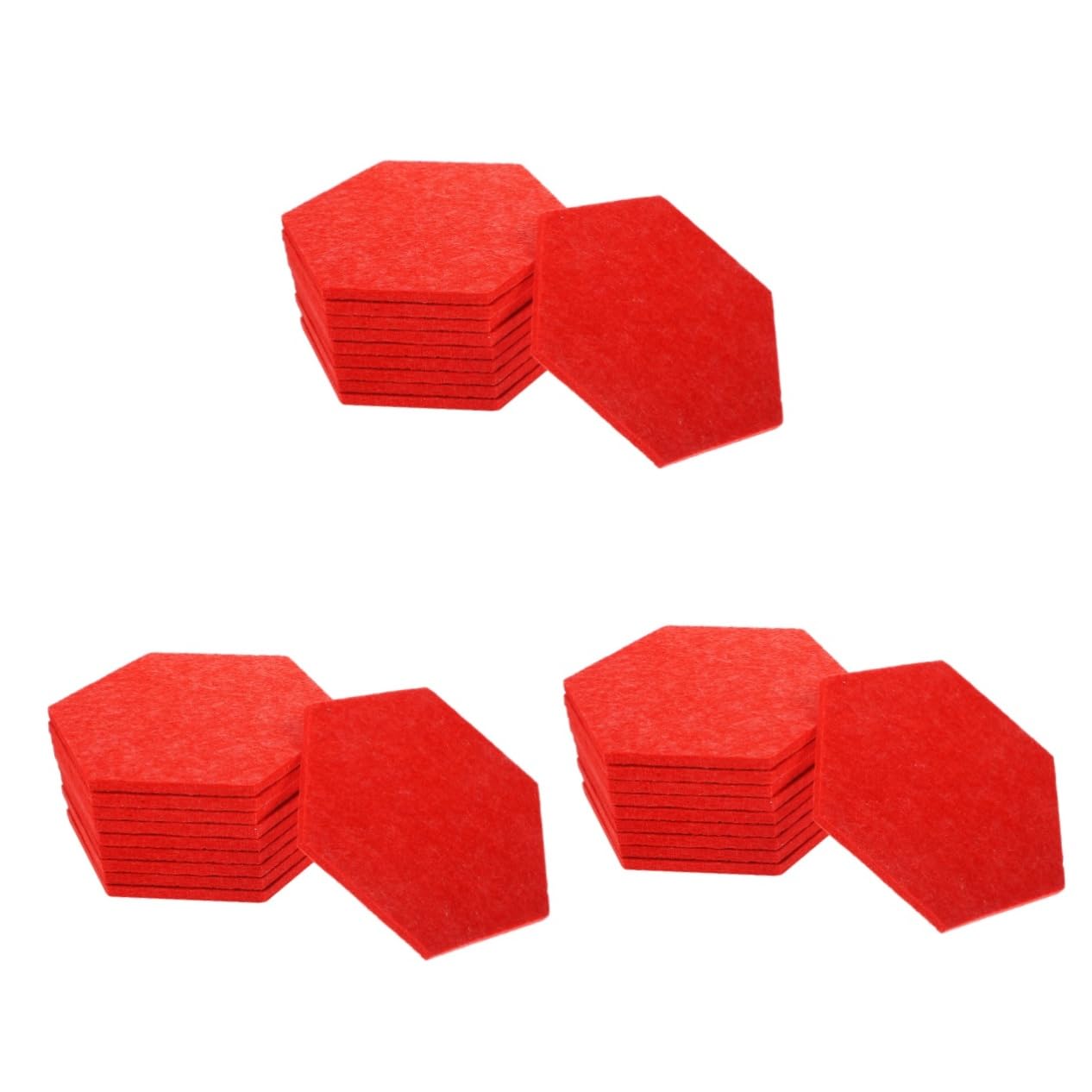 Tofficu 3 Set - Tappetini Fonoassorbenti in Feltro Esagonali Per La Decorazione Da Parete Dellufficio Per Lesposizione in Classe 10 Pezzi * 3