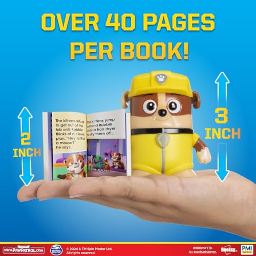 P.M.I. PAW Patrol 6-Pack Collectible Action Figures with Hidden Storybooks — Toys for Boys Girls Ages 3-8, Officially Licensed, Includes Chase, Marshall, Skye, Rubble, Rocky & Liberty - image 4