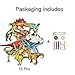 Patch Sticker, Sunshine-Smile 15 Pcs Dinosaur Apliques, Parches Ropa Termoadhesivos, Cute DIY...