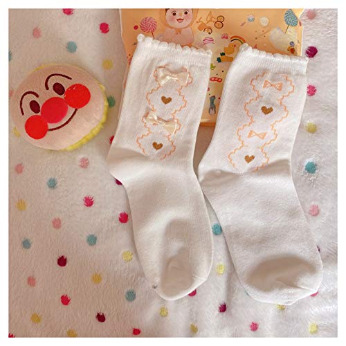 Chaussettes filles étudiante douces pour uniforme JK rose