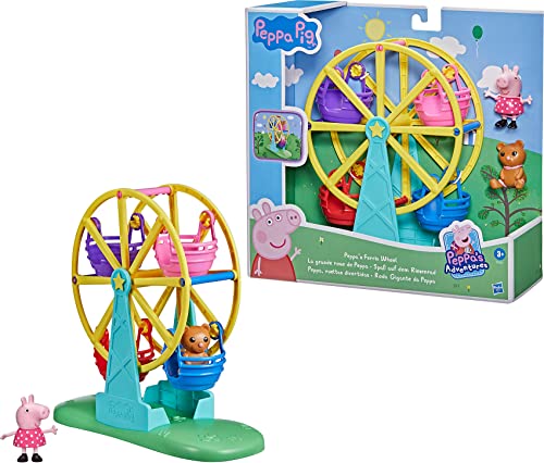 Peppa Pig Peppaâs Adventures Peppaâs Ferris Wheel Playset Preschool Toy, with Peppa Pig Figure and Accessory for Kids Ages 3 and Up