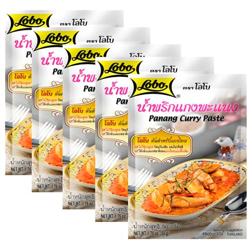 Lobo Panang Curry Paste 50g - Pack of 5, by Food Sanctuary