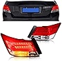 MOSTPLUS Red LED Rear Brake Tail Lights Compatible for Honda Accord 2008-2012 4 Door Sedan Set(2)