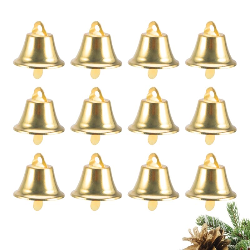 Operitacx 120 Pezzi Campanelle Natalizie, 0.8 Pollici Metallo Campanellini Sonagli Piccoli Per Alberi Di Natale Fai Da Te, Ghirlande, Calze E Altre Decorazioni Natalizie