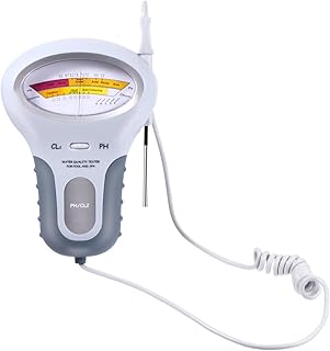 Garneck Testador De Qualidade Da Água Medidor De Ph Do Aquários Medidor De Água Testador De Cloro De Água Spa Medidor De Ph Detector De Cloro Piscina Testador De Medidor De Ph