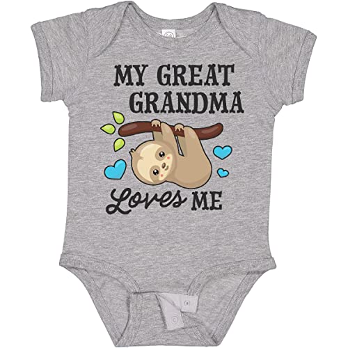 inktastic My Great Grandma Baby Bodysuit 12 Months 0060 Heather Grey 2f250