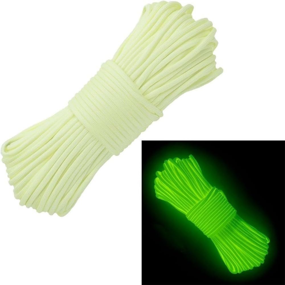 Cuerda 4mm 10ft Nylon Cuerda 4mm 10ft Nylon Cuerda 4mm 10ft(yellow 100ft) | Nylon , núcleo 7 hebras, brilla noche, 10ft, ideal manualidades, agua