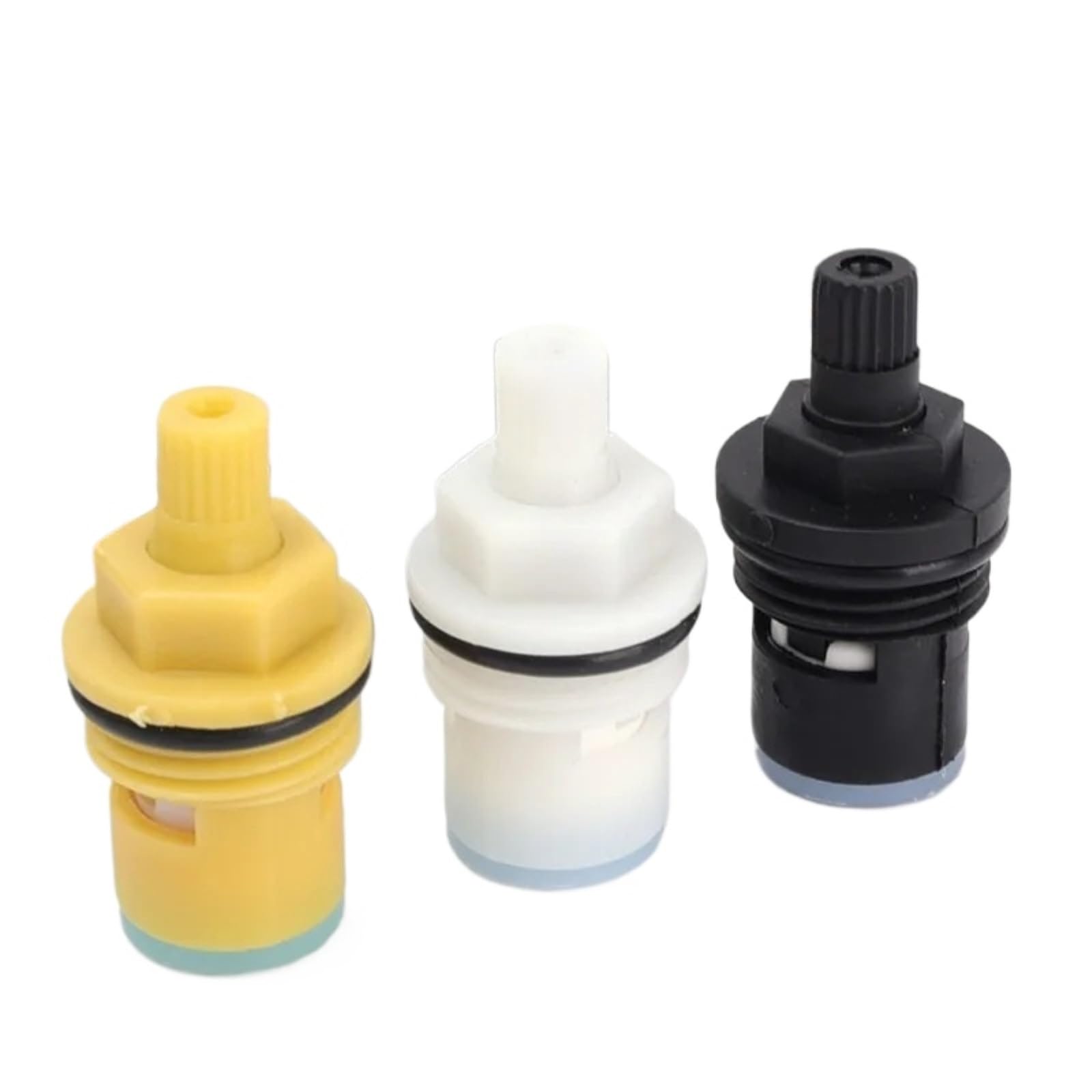 10Pcs Plastic Faucet Valve Core Universal Tap Replacement Cartridge(Yellow-10pcs)