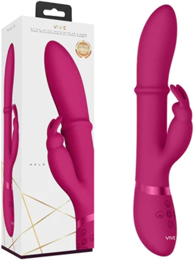 Vive Halo Stimul Ring Rabbit Vibr Pink VIVE023PNK