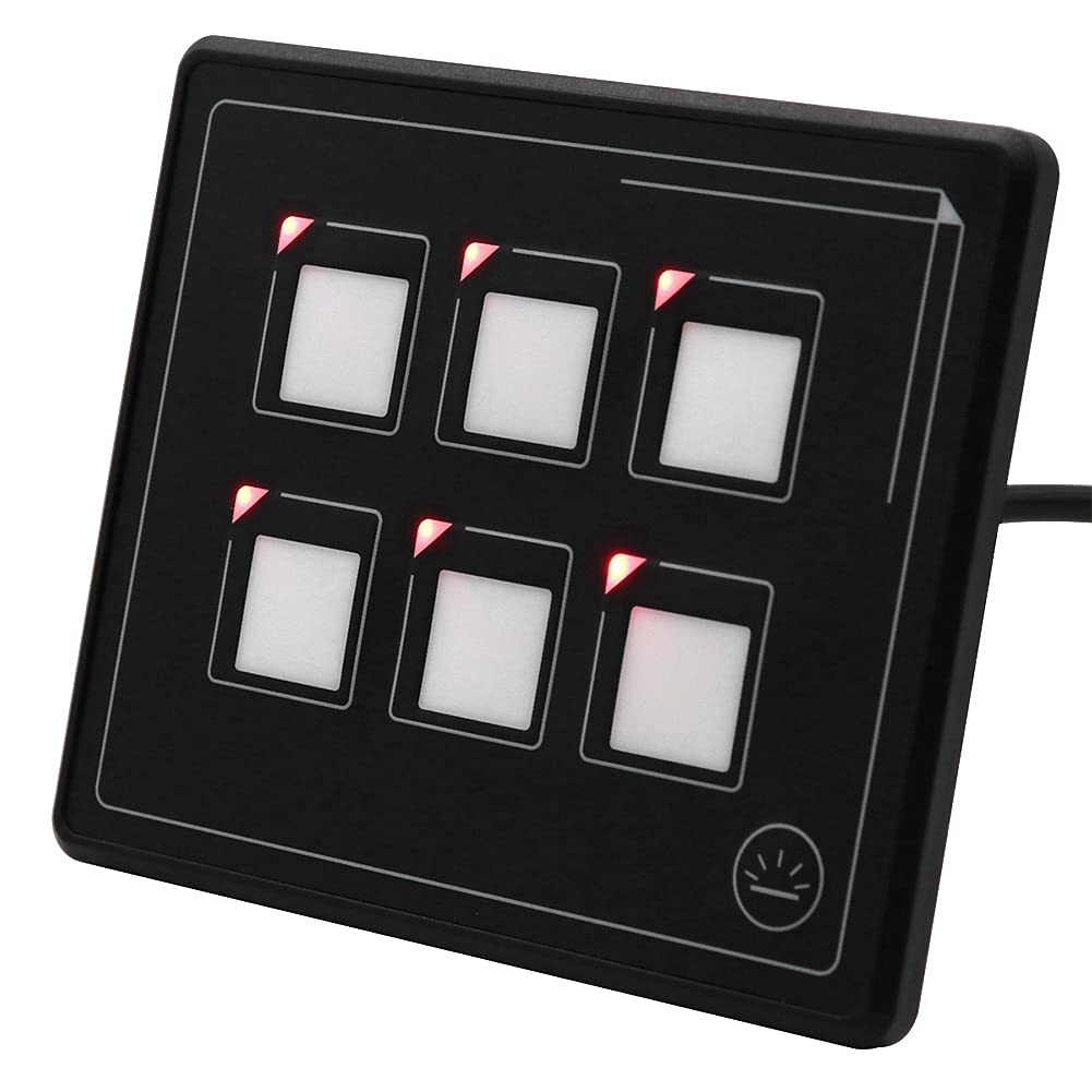 Przełącznik Panelu Dotykowego, Inny Inny Sprzęt Elektroniczny, Samochód 12-24 V Uniwersalny 6P Led Dotykowy Membranowy Przełącznik Panelu Sterowania Akcesoria Elektroniczne