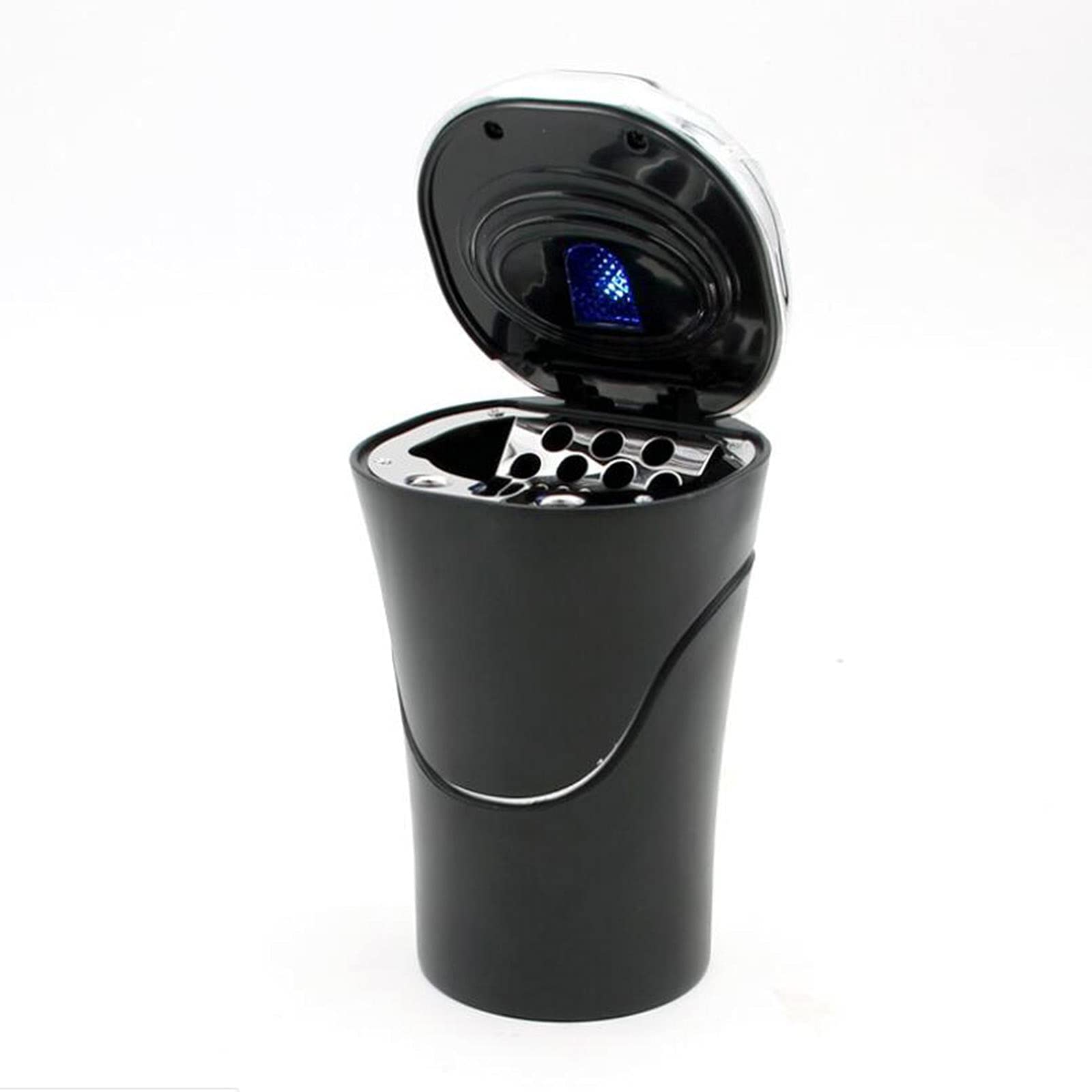 Cenicero auto extinguidor con carga solar y luz LED para uso interior