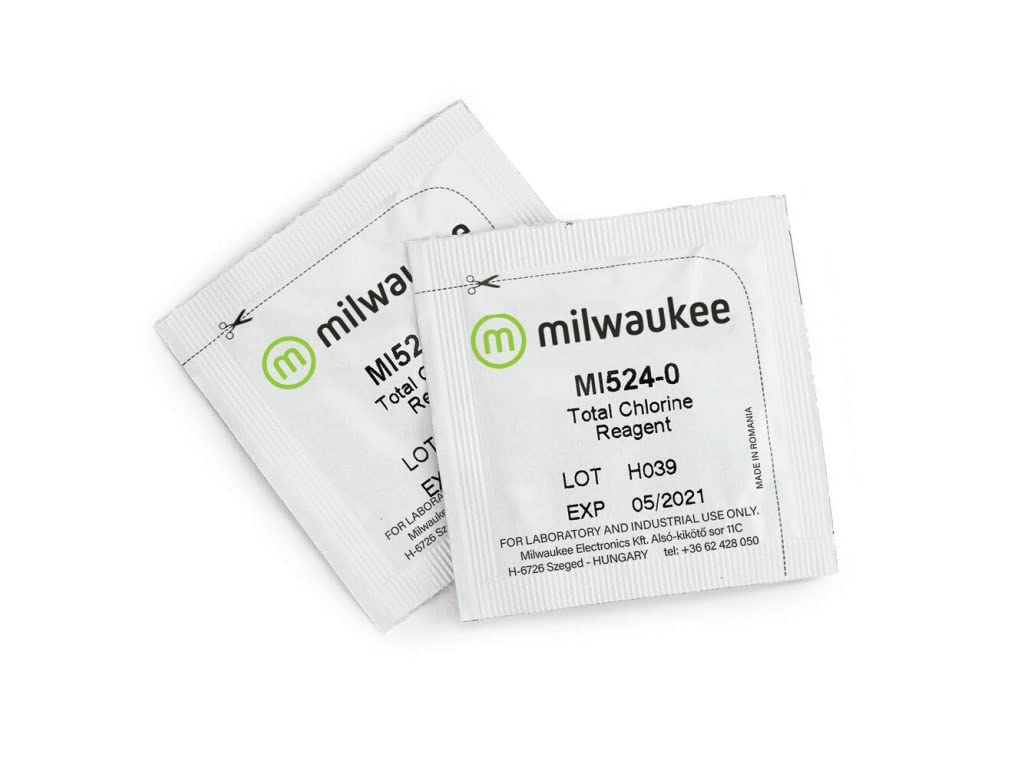 Milwaukee Mi524-25 Reagent Replacement Kit for Total Chlorine, 25 sachets