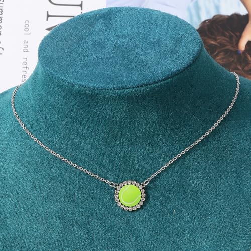 SENFAI Sport Ball Pendant Necklaces - Volleyball, Tennis, More
