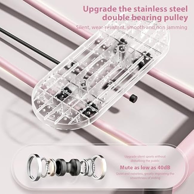 Ski Machine Exercise Equipment, Foldable Ski Trainer, Adjustable Leg Ski Simulator Machine Durable Upgraded Leg Workout Equipment Hip Trainer, Pelvic Floor Trainer Woman Ski Exercise Machine for Home