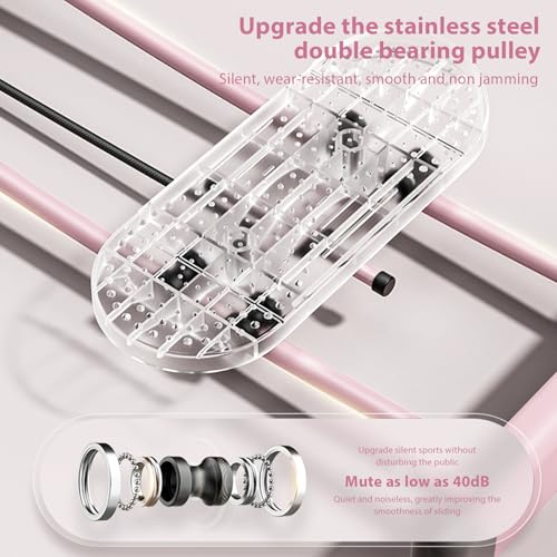 Image of Ski Machine Exercise Equipment, Foldable Ski Trainer, Adjustable Leg Ski Simulator Machine Durable Upgraded Leg Workout Equipment Hip Trainer, Pelvic Floor Trainer Woman Ski Exercise Machine for Home