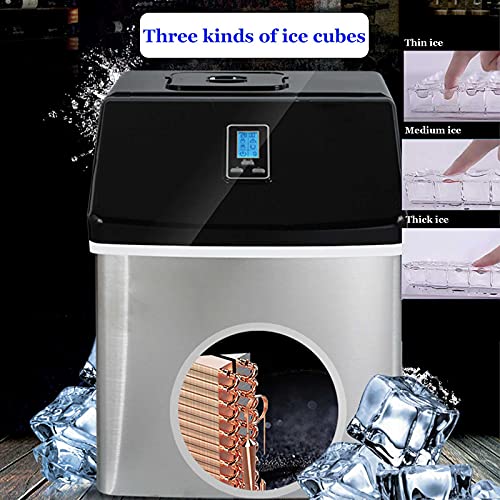 Fabricadora de hielo eléctrica acero inoxidable 25 kg/día miniatura 5