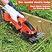 RRXIMHTT Versatile Electric Garden Tool - 2-in-1 Hedge Trimmer and Grass Shears with Rechargeable Batteries, 90-Degree Adjustable Head, and Comfort Grip for All-Day Use Orange