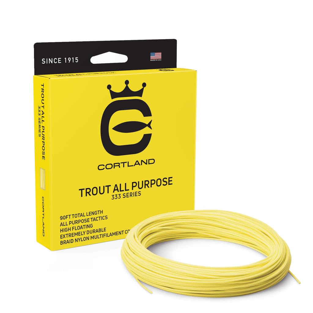 Cortland 333 Trout-All Purpose Fly Line, Yellow 90ft