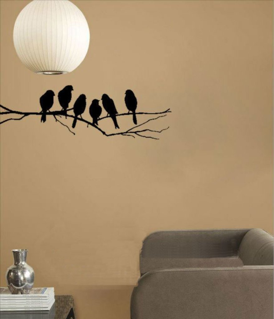 INKEDIFY 115 cm Beautiful Birds Seating on Tree Branch Wall Sticker Self Adhesive Sticker (Pack of 1) (B0D39VB2VS) Amazon Price History, Amazon Price Tracker