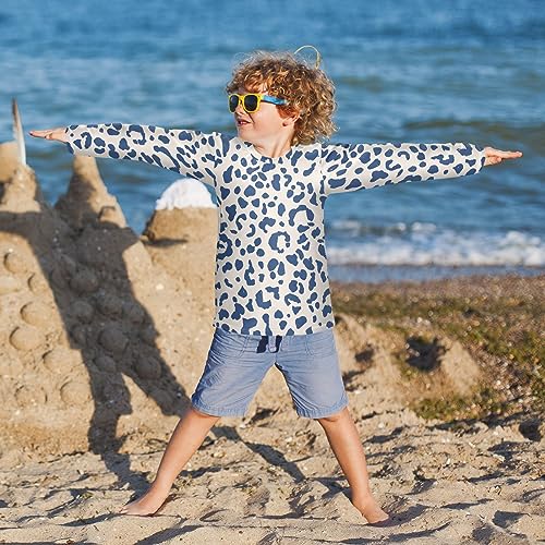 Image of CaTaKu Boys Swim Shirt Long Sleeve Rash Guard for Boys Toddler Rashguard Water Sun Shirt UPF+ 50 Swimwear