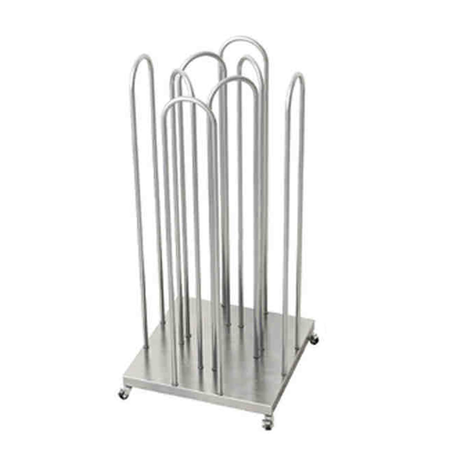 Chariot de Rangement empilable for cintres, Chariot de Rangement au Sol, for magasins de vêtements, buanderies, Peut contenir Environ 120 cintres(Silver)