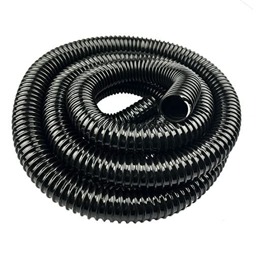 40mm (1.5") Black Flexible Corrugated Pond Hose for Garden Pond Fountain Pump (Various Sizes) (5 Metres)
