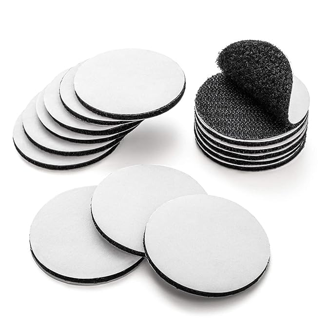 Prostuff.in® Self-Adhesive Double Sided Non-Slip Bed Sheet Fasteners for Carpets Mats Rugs Bed Sheets Pillows Sofa Mattress Couch Blankets, Fastener Interlocking Tape, Black, (Set of 10)-image-3