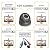 Analog CCTV Camera HD 1080P 4-in-1 (TVI/AHD/CVI/CVBS) Security Dome Camera Outdoor, 2.8mm-12mm Manual Focus/Zoom Varifocal Lens, Weatherproof Metal Housing 36 IR-LEDs Day & Night Monitoring (Grey)
