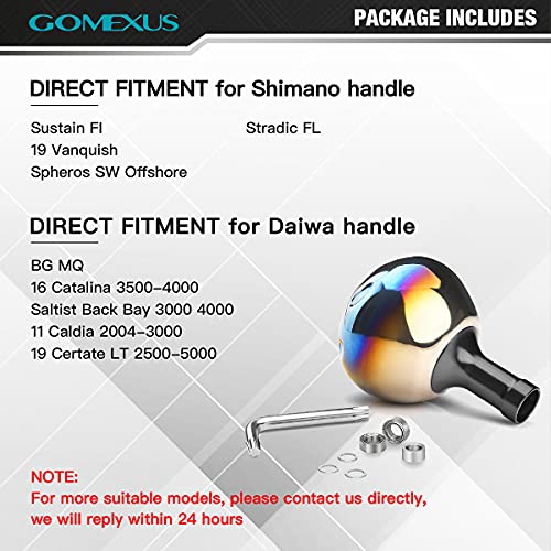 GOMEXUS 38mm Pomello Mulinello compatibile per