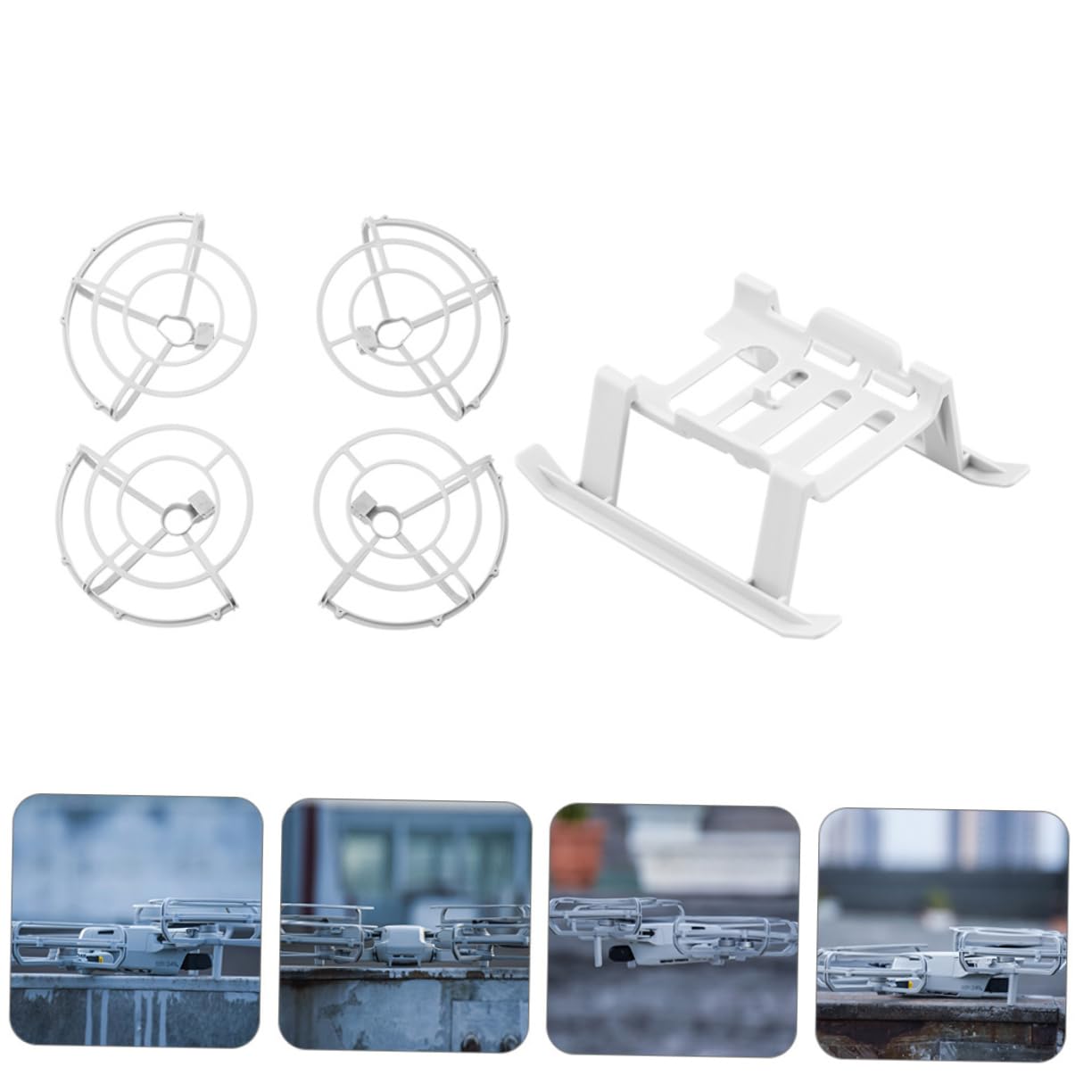 SUPVOX 1 Juego Protector Extendido Drones Mini Kit Accesorios de Seguridad Drones y Compacto Instalación y Almacenamiento Previene Arañazos Personas y Objetos