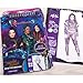 Make It Real Disney Descendants 3 Fashion Design Tracing Light Table for Girls - 9-Piece Set with Sketchbook, Stickers, Tracing Pages, Light-Up Table - Creative Drawing Kit, Ages 8+