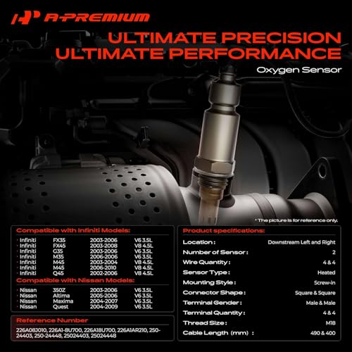 Sensor de Oxígeno A-Premium para Nissan e Infiniti miniatura 2