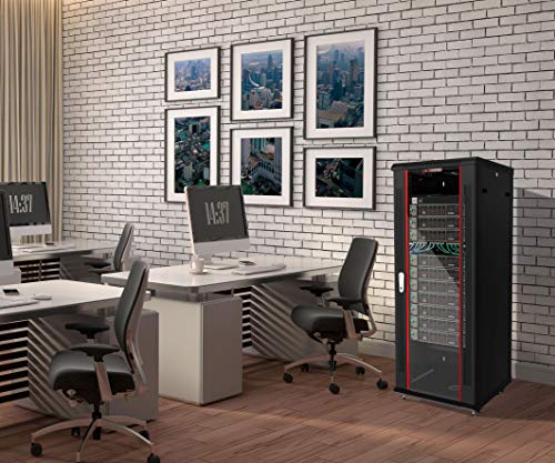 Image of 18U Wall Mount Server Rack Cabinet - 19 inch Network Rack Enclosure, 18 inch Deep Data Rack Cabinet with Fan, PDU & Shelf for IT Equipment, Switches and Patch Panel