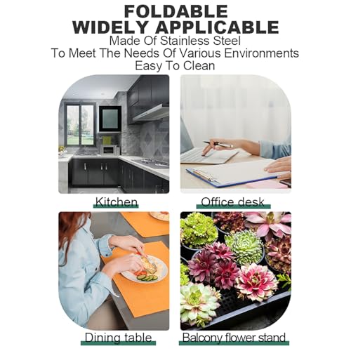 Établi durable et rabattable en acier inoxydable avec système d'installation facile