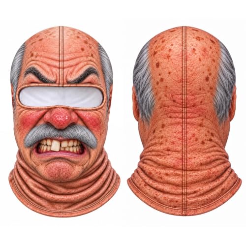 Old Man Ski Mask Funny Holloween Skeleton Balaclava Winter Windproof 2026 - image 1