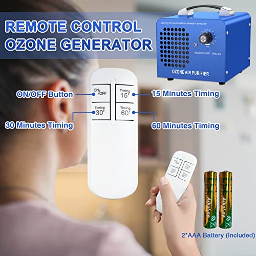 Cameco Ozone Generator 10,000Mg/H, Remote Control Portable O3 Ozone Machine, Commercial Small Ionizer For Home, Office, Basement, Garage, Cars, Pets, Smoke #TOP1