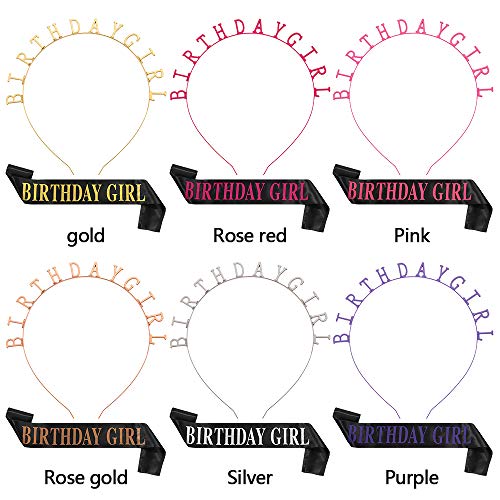 OMICE Decorações suprimentos coroa de princesa faixa de cetim moda aro de cabelo aniversário menina