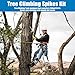 MAHOOMMAKH Tree Climbing Spikes, Tree Climbing Gear with Adjustable Climbing Belt- Tree Climbing Equipment for Tree Work, Picking Fruit, Outdoor
