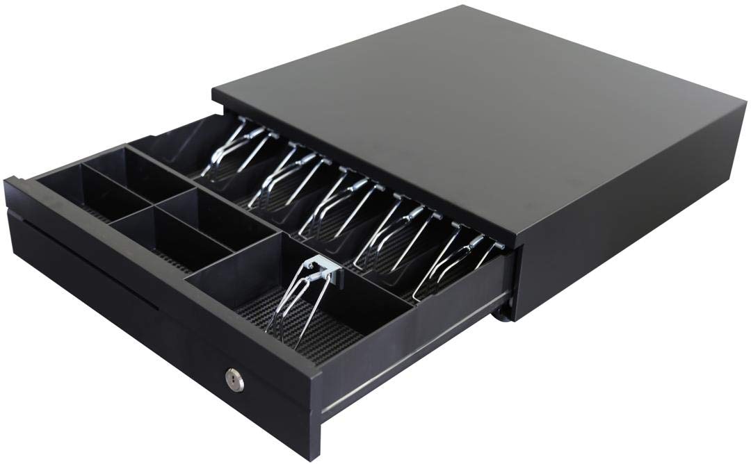 GOBBLER GS-406A Electronic Metal Cash Drawer for POS, 6 Bill / 4 Coin - Black-image-46