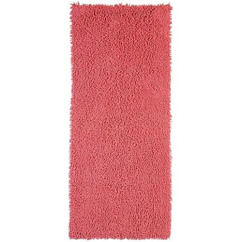Pink 2x5' Shagadelic Chenille Twist Rug Runner- Shag Cover