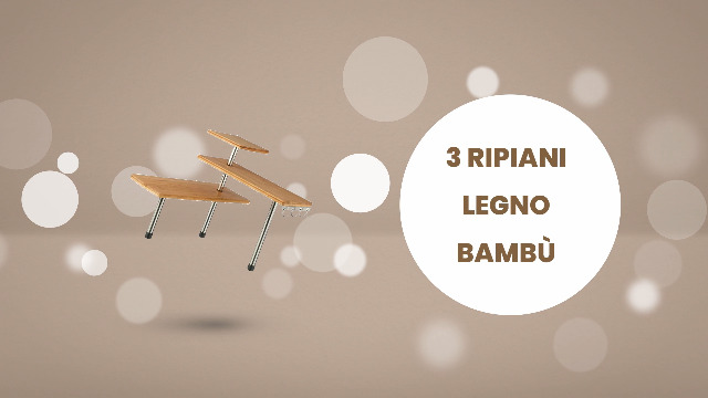 MantraRaj Scaffale Angolare 3 Ripiani In Bambù – Organizer Salvaspazio Per Cucina, Bagno E Soggiorno – Grigio