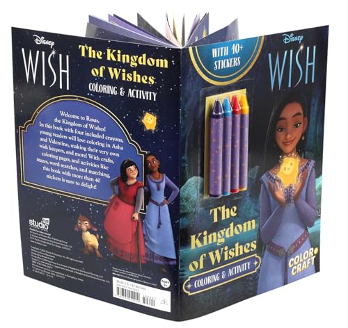 Disney Wish: The Kingdom of Wishes Color & Craft (Color & Activity with Crayons) - Image 3