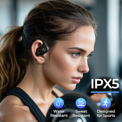 Havit OWS915 Open-Ear Headphones, 64H Playtime Open-Ear Earbuds with IPX5, Deep Bass, Powerful Sound Wireless Bluetooth Headphones - Image 3