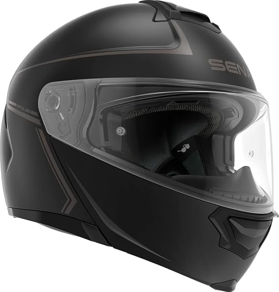 Sena Technologies Impulse Flip Up Solid Helmets Small Matte Black