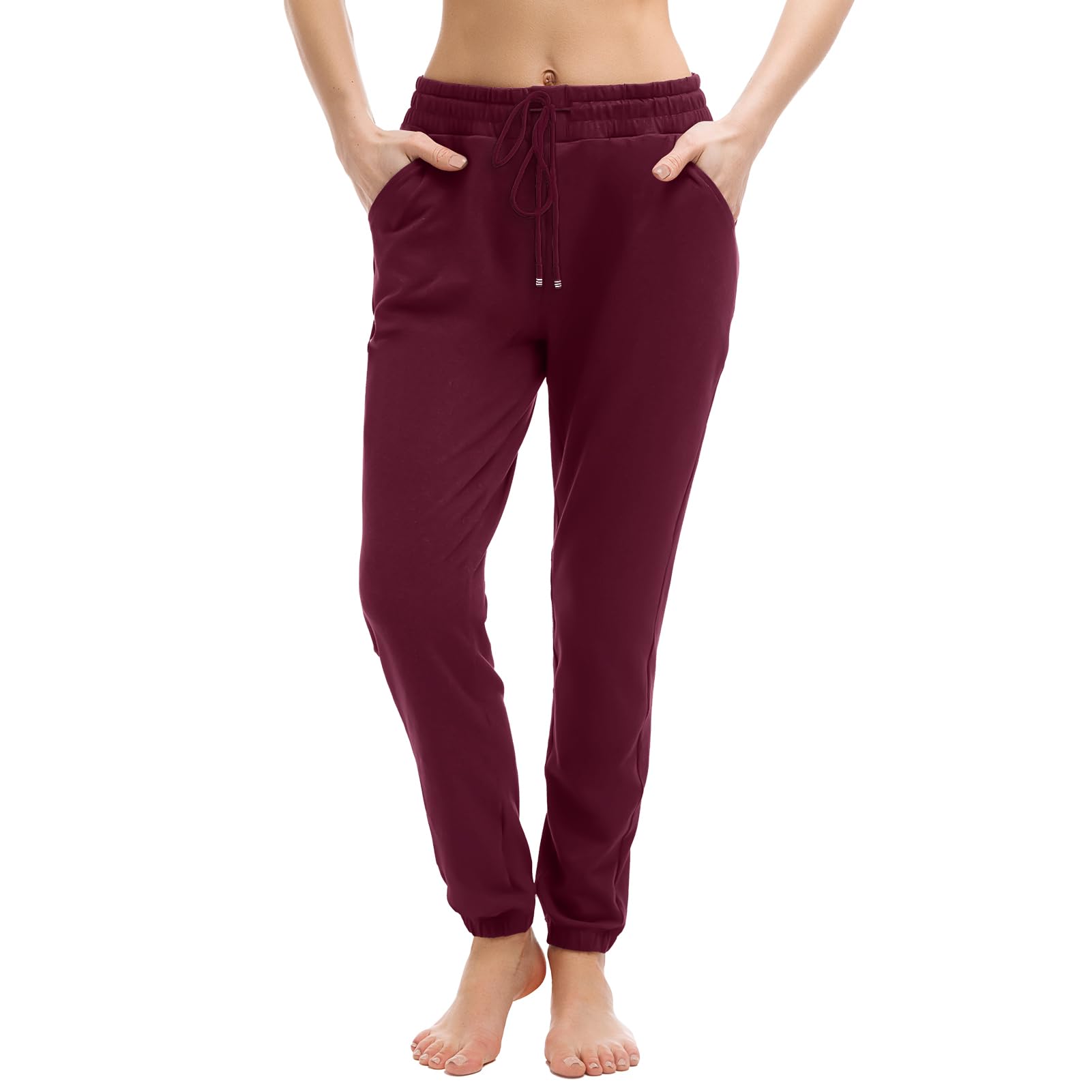 Joggers with Pockets, Drawstring Sweatpants Women