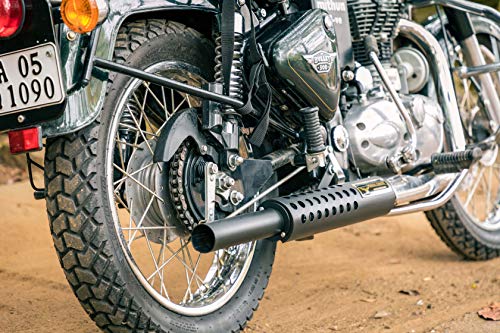 Image of Mild Steel Scud Bullet Silencer for Electra & Standard (Black)