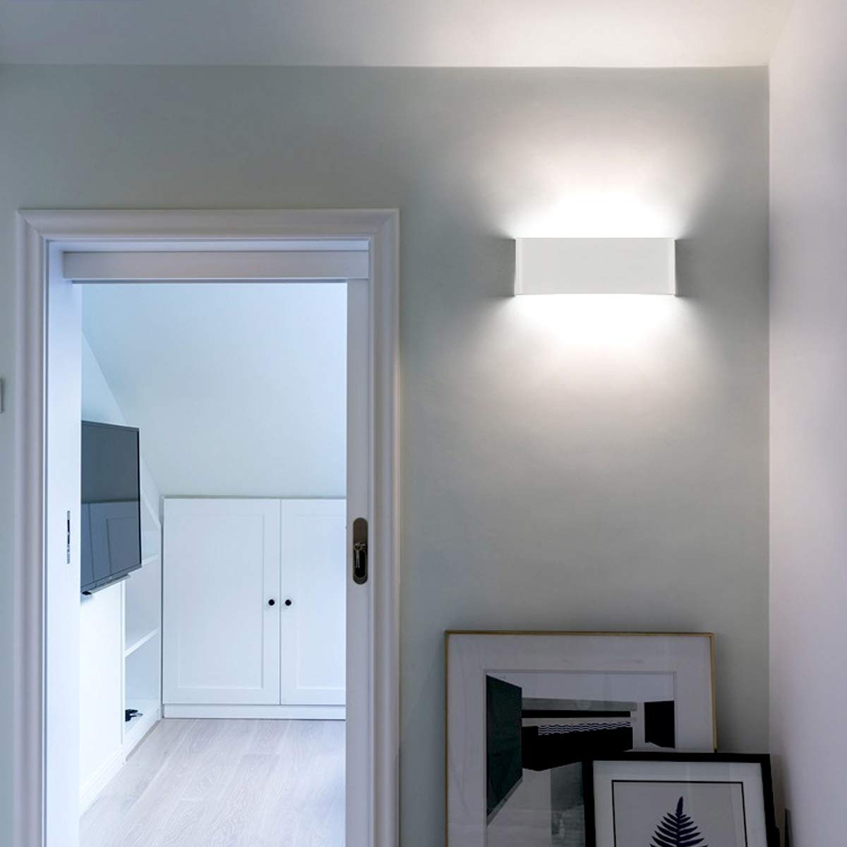 wandlamp, eenvoudige cirkel achtergrond decoratie lampen moderne led-wandlampen woonkamer slaapkamer nachtkastje gang binnenverlichting, led-wandlamp