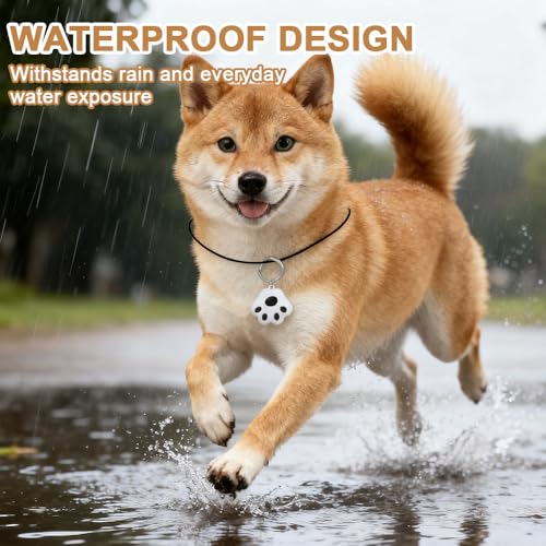 2 Stück GPS Tracker Katze, GPS Tracker Hund, Katzentracker Wasserdicht, Haustier Ortungsgerät, Live-Ortung, Ohne ABO, Weltweite Standortverfolgung Kompatibel mit iOS
